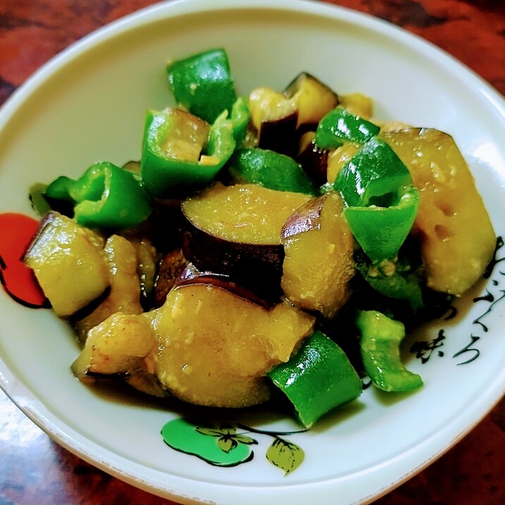 茄子とピーマンの味噌炒め